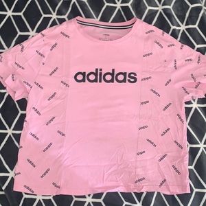 Pink Adidas Short Sleeve Shirt